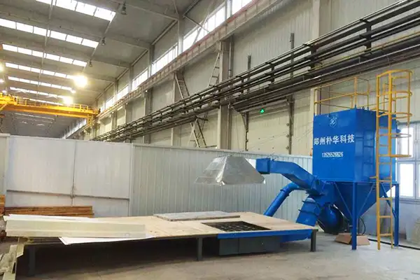 中国北车切割车间粉尘治理现场