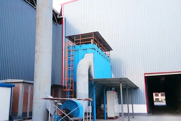稀土加工车间粉尘治理设备脉冲袋式除尘器完工